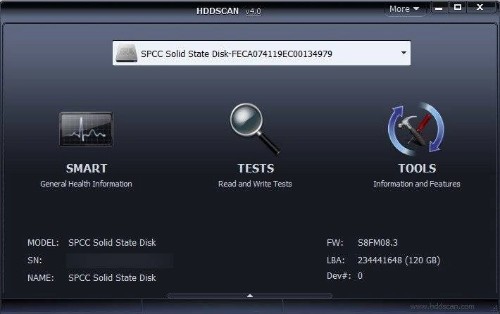 Активация HDDScan 4.1 Portable