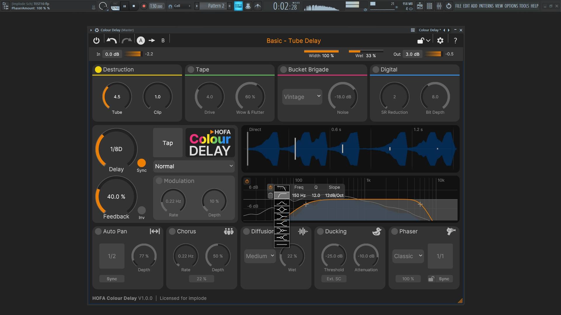 Активация HOFA - Colour Delay 1.0.0 VST 3, AAX