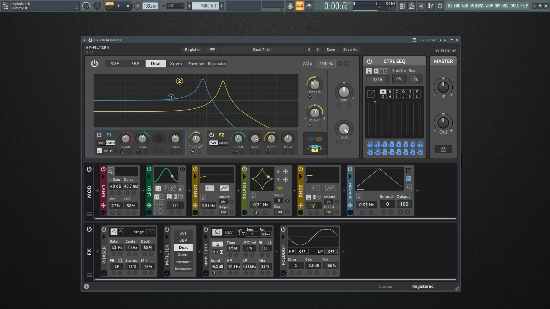 Активация HY-Plugins - HY-Filter4 1.1.0 VST, VST3