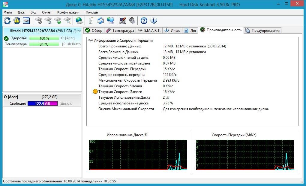 Активация Hard Disk Sentinel Pro 4.50.8c Build 6845 Beta