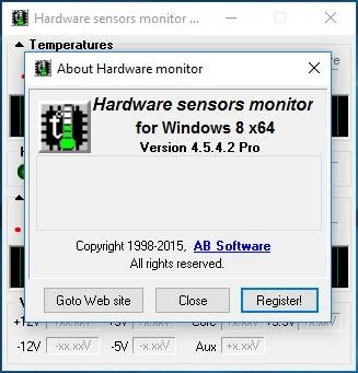 Активация Hardware Sensors Monitor 4.5.4.2 Pro