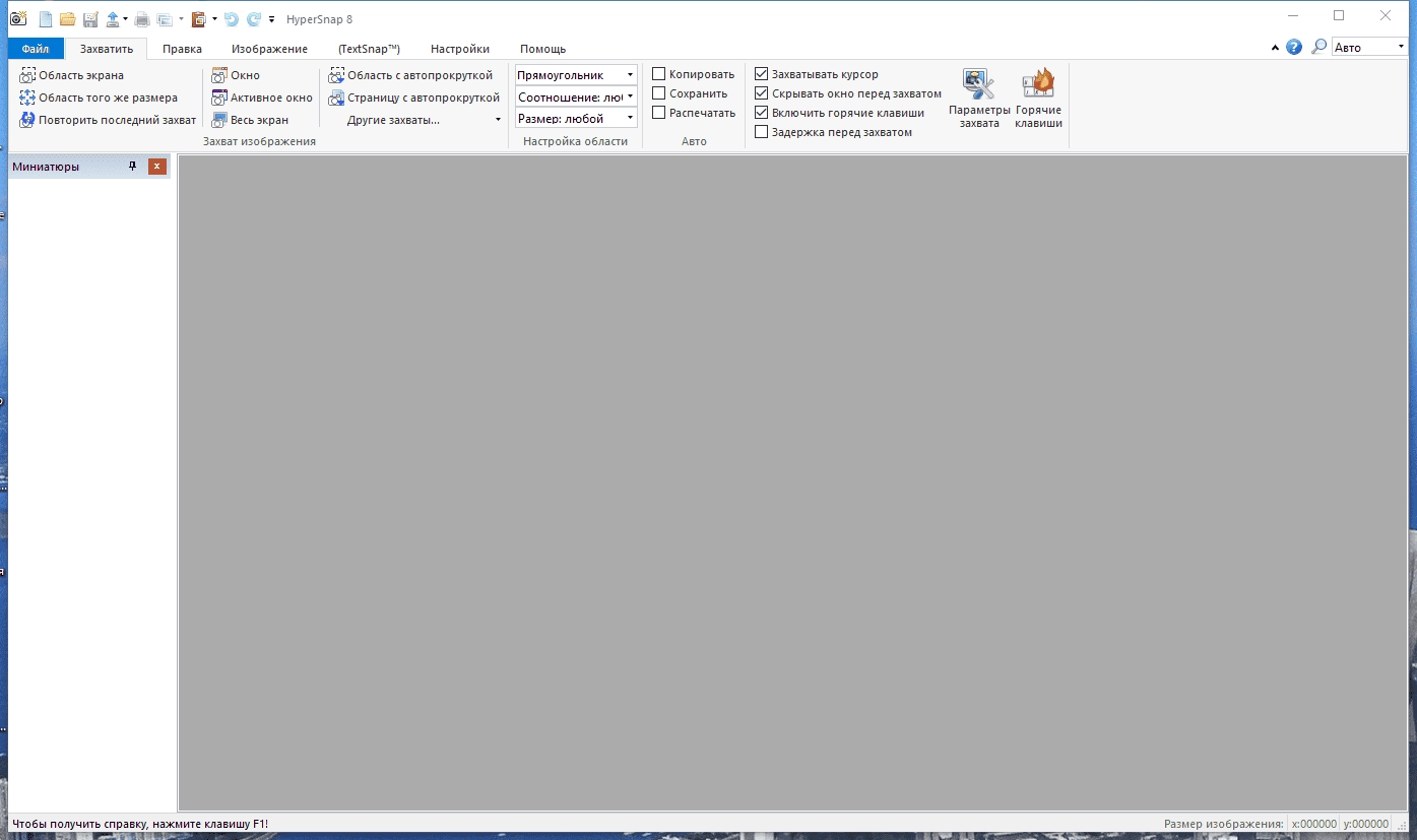 Активация HyperSnap 9.5.2 RePack by TryRooM