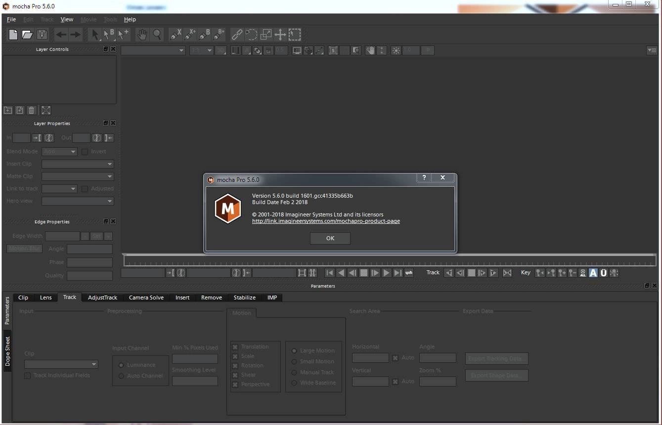 Активация Imagineer Systems Mocha PRO 5.6.0 Build 1601