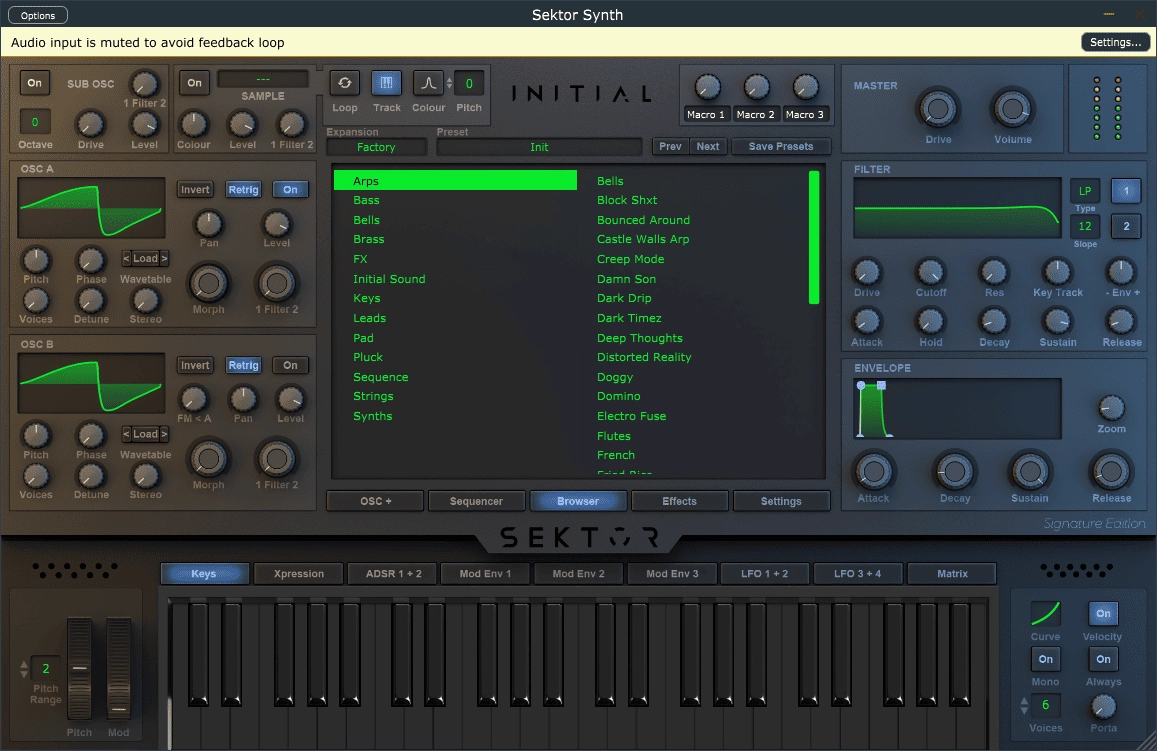 Активация Initial Audio - Sektor 1.6.0 STANDALONE, VSTi, VSTi3, AAX + Expansions