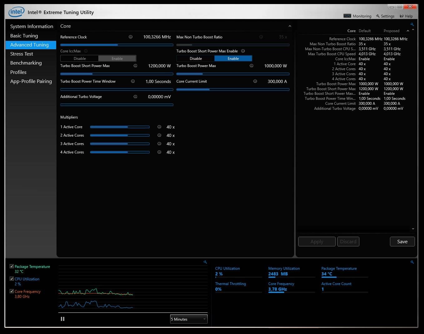 Активация Intel® Extreme Tuning Utility 6.0.2.2