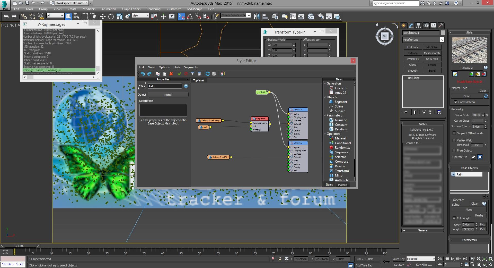 Активация Itoo RailClone Pro 3.3.1