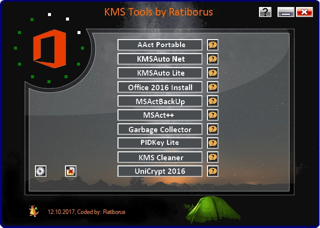 Активация KMS Tools Portable 12.10.2017 by Ratiborus