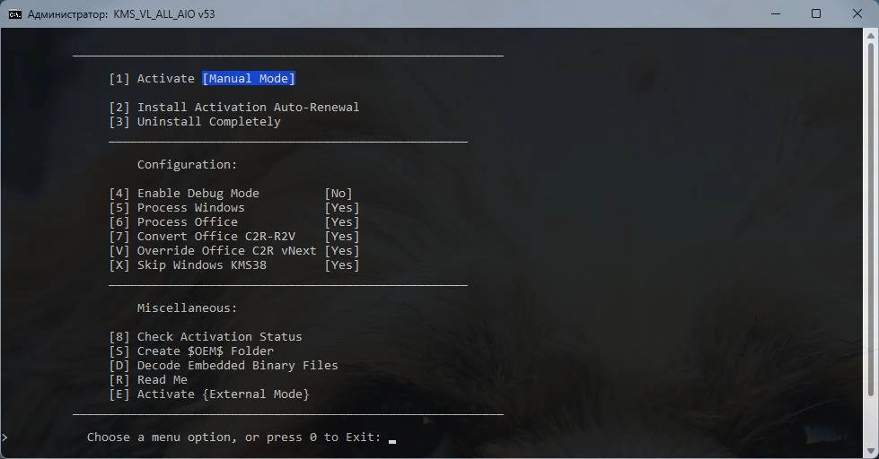 Активация KMS_VL_ALL v53 + AIO Portable 53