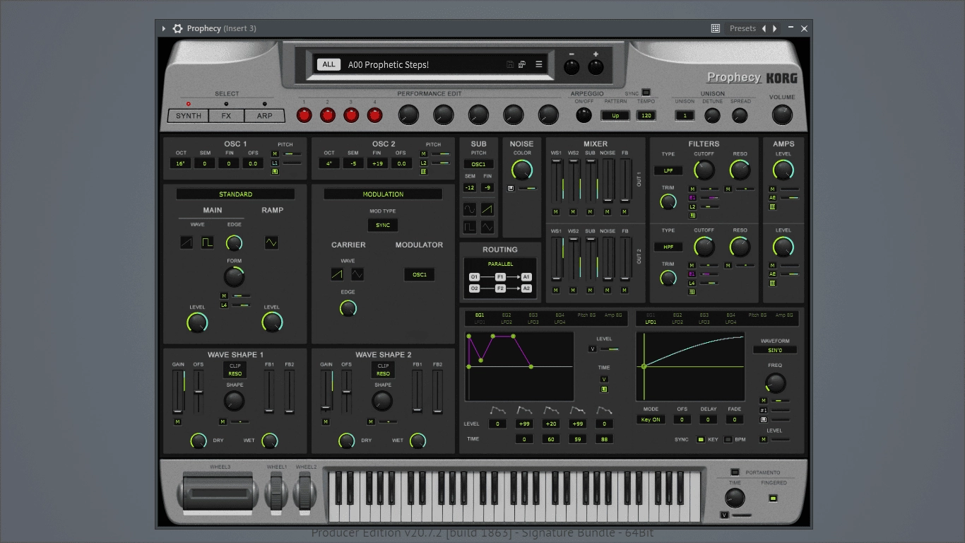 Активация KORG - Prophecy 1.0.2 STANDALONE, VSTi, AAX RePack by RET