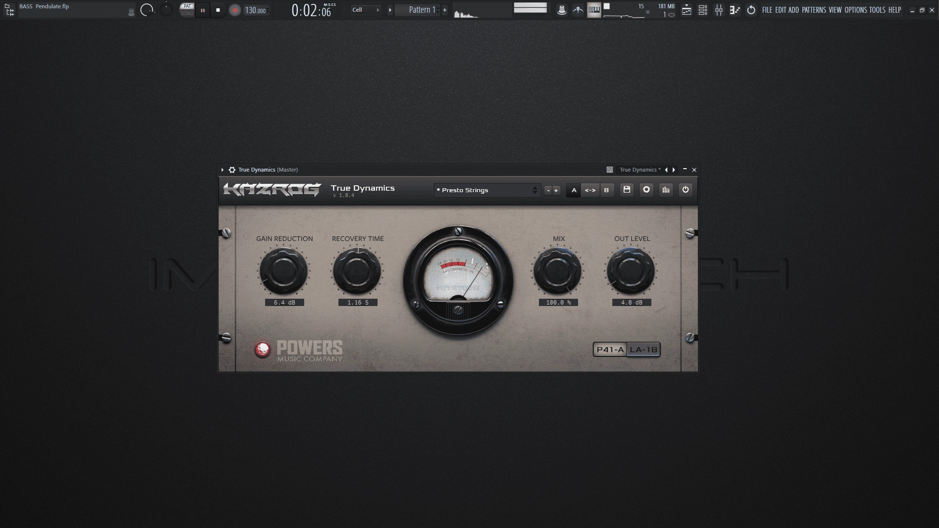 Активация Kazrog - True Dynamics 1.1.1 VST, VST3, AAX Retail