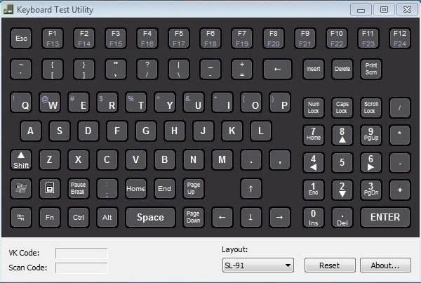 Активация Keyboard Test Utility 1.4.0 Portable