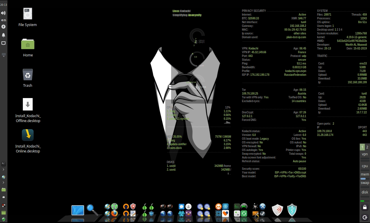 Активация Kodachi Linux 1xDVD 6.0 1xDVD