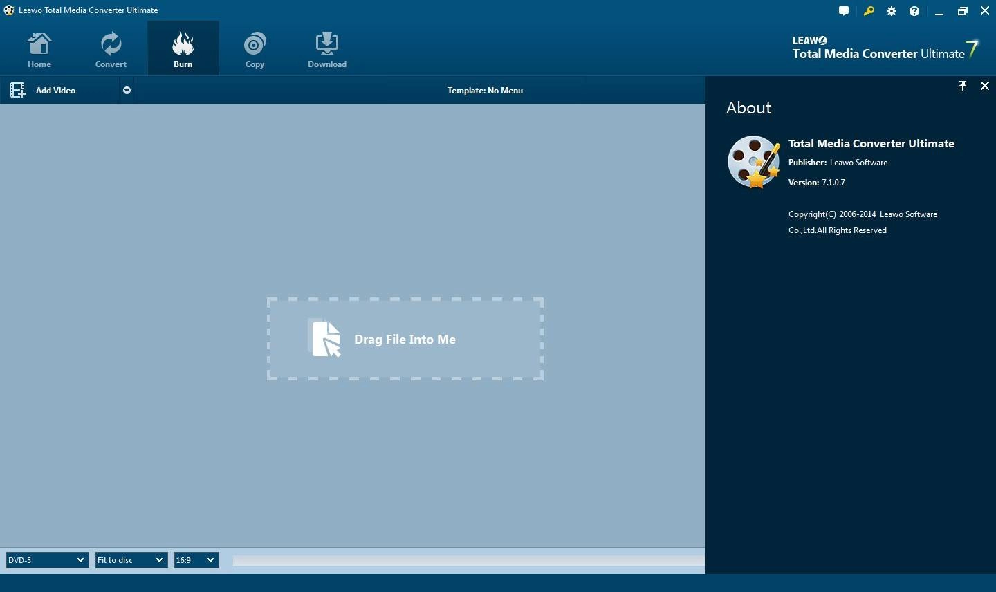 Активация Leawo Total Media Converter Ultimate 7.1.0.7