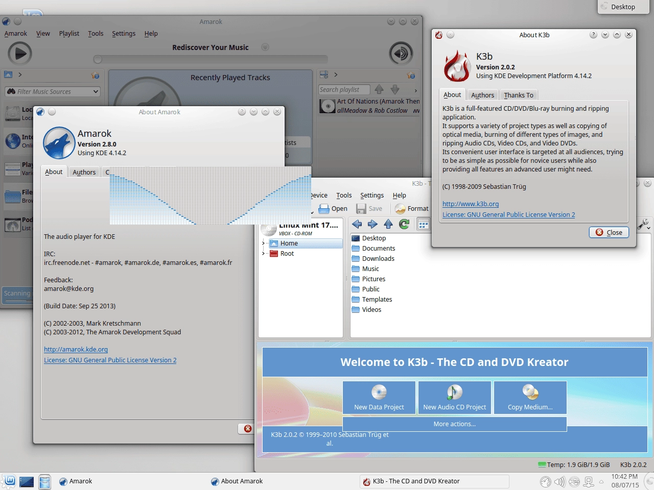 Активация Linux Mint 17.2 Rafaela KDE 2xDVD