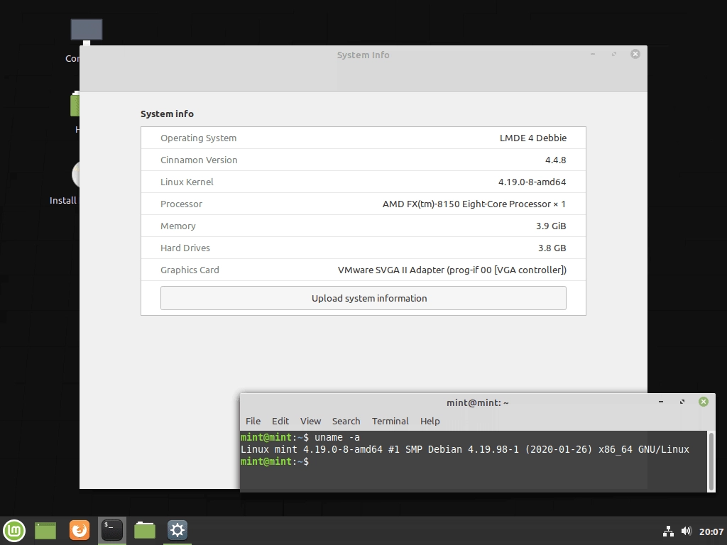 Активация Linux Mint Debian Edition 4 “Debbie” Cinnamon