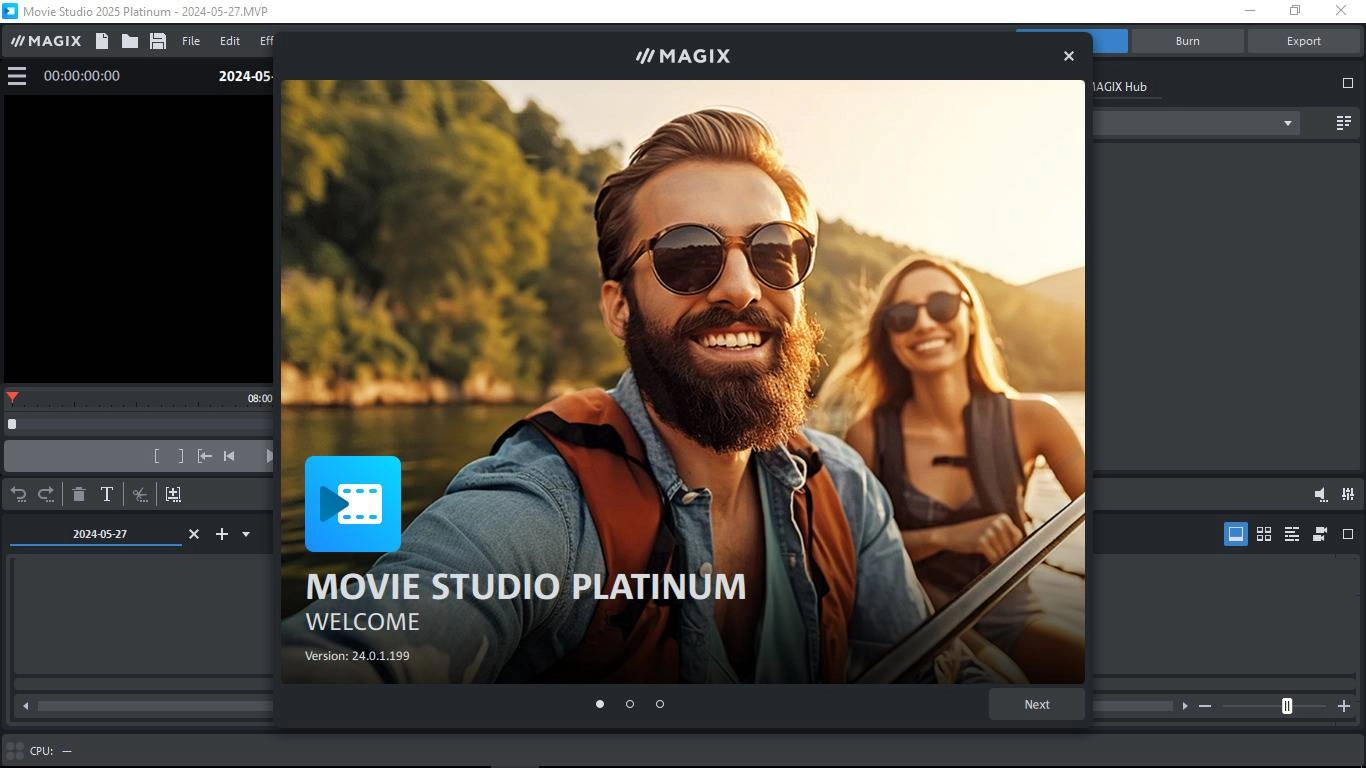Активация MAGIX Movie Studio 24.0.1.199 Suite