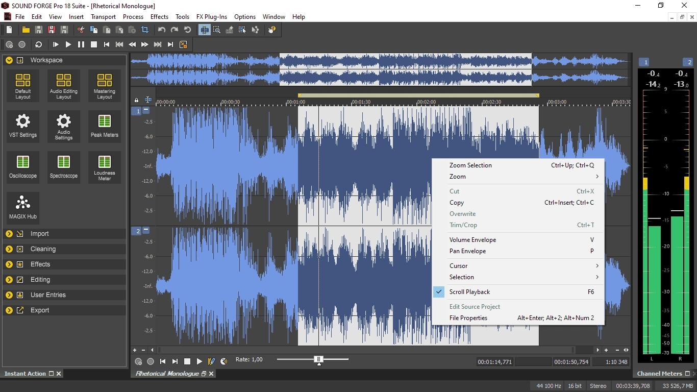 Активация MAGIX SOUND FORGE Pro Suite 18.0.0.21