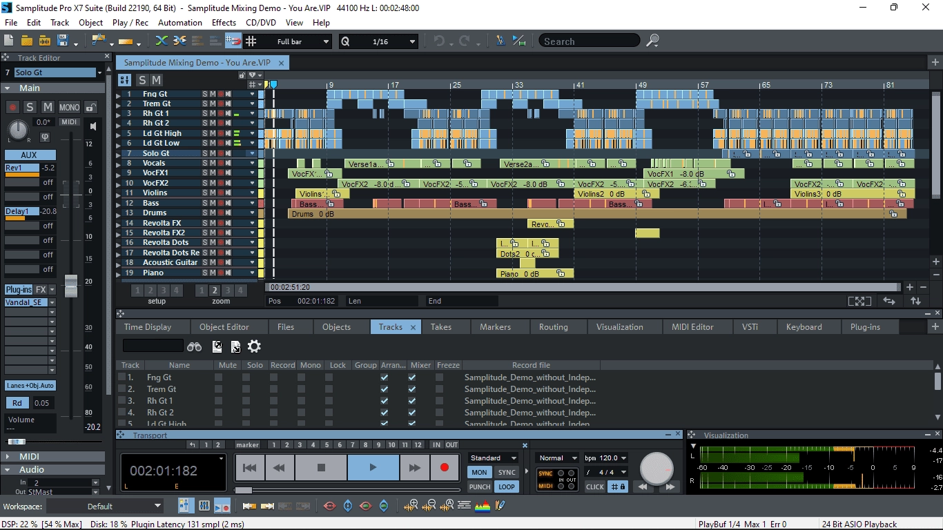 Активация MAGIX Samplitude Pro X7 Suite 18.2.2.22564