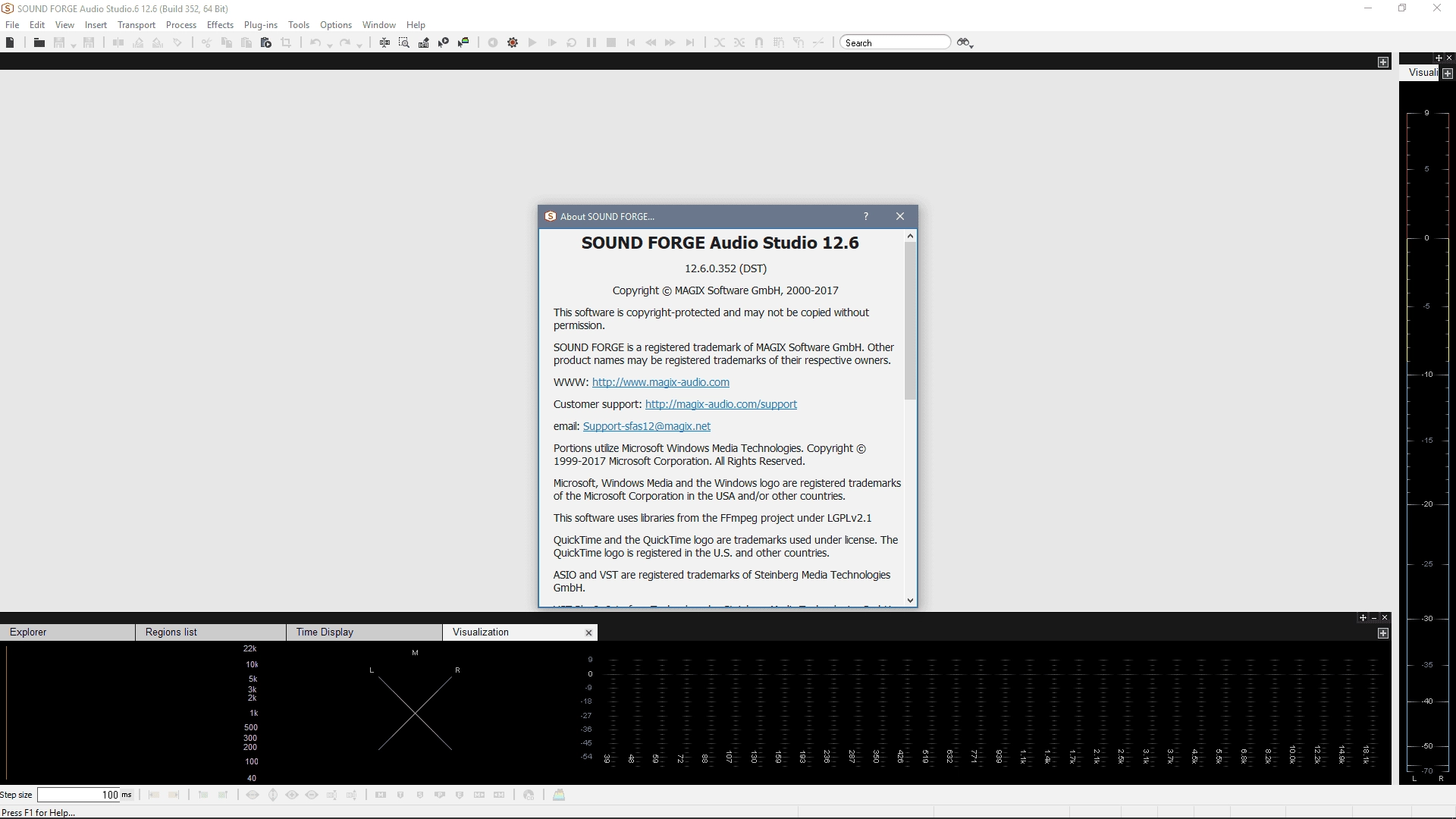 Активация MAGIX Sound Forge Audio Studio 12.6.0.361