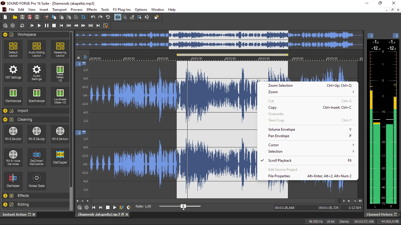 Активация MAGIX Sound Forge Pro Suite 16.1.0.11