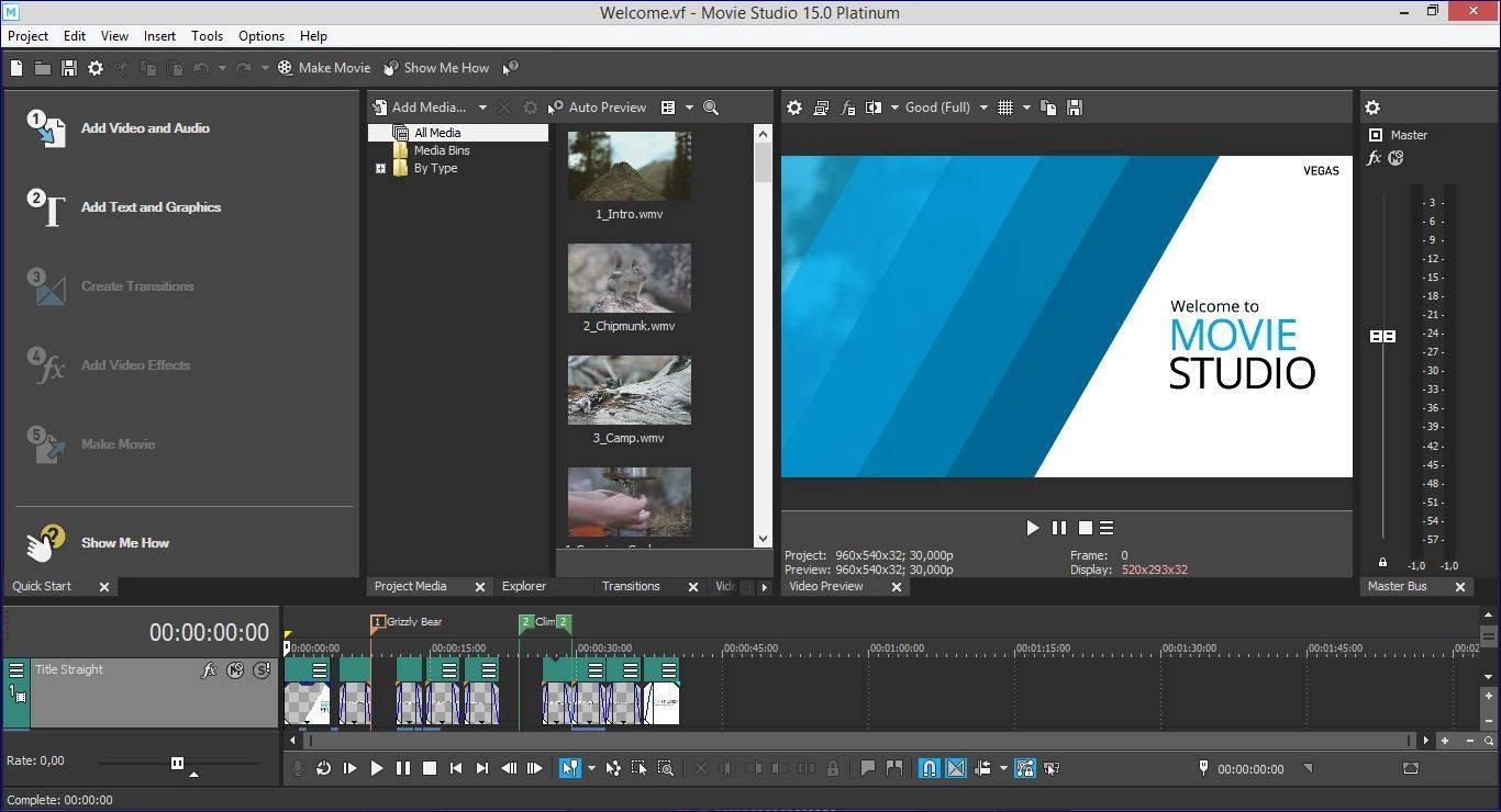 Активация MAGIX VEGAS Movie Studio Platinum 15.0.116