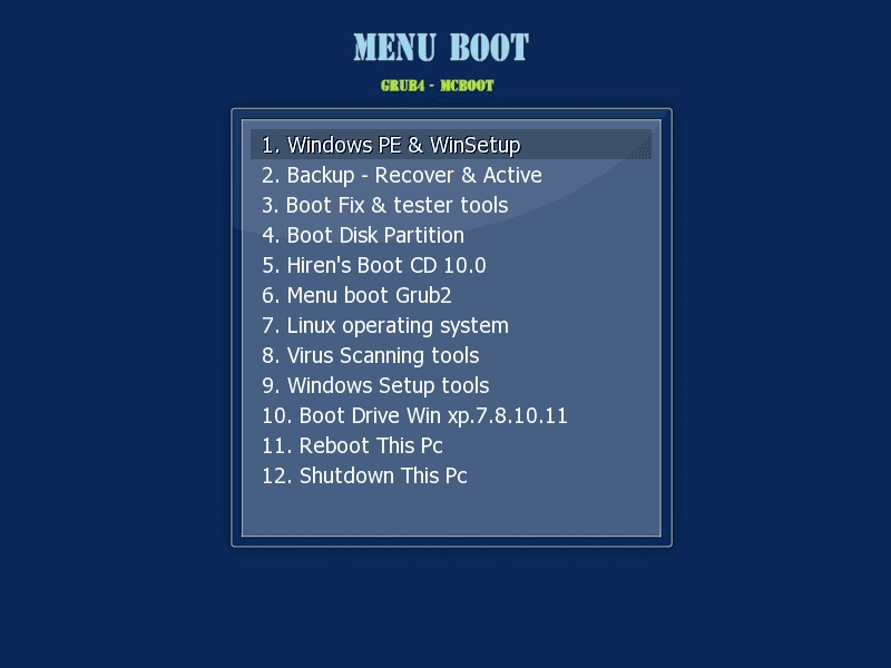 Активация MCBoot WinPE VN PRO v9.6 build 010323