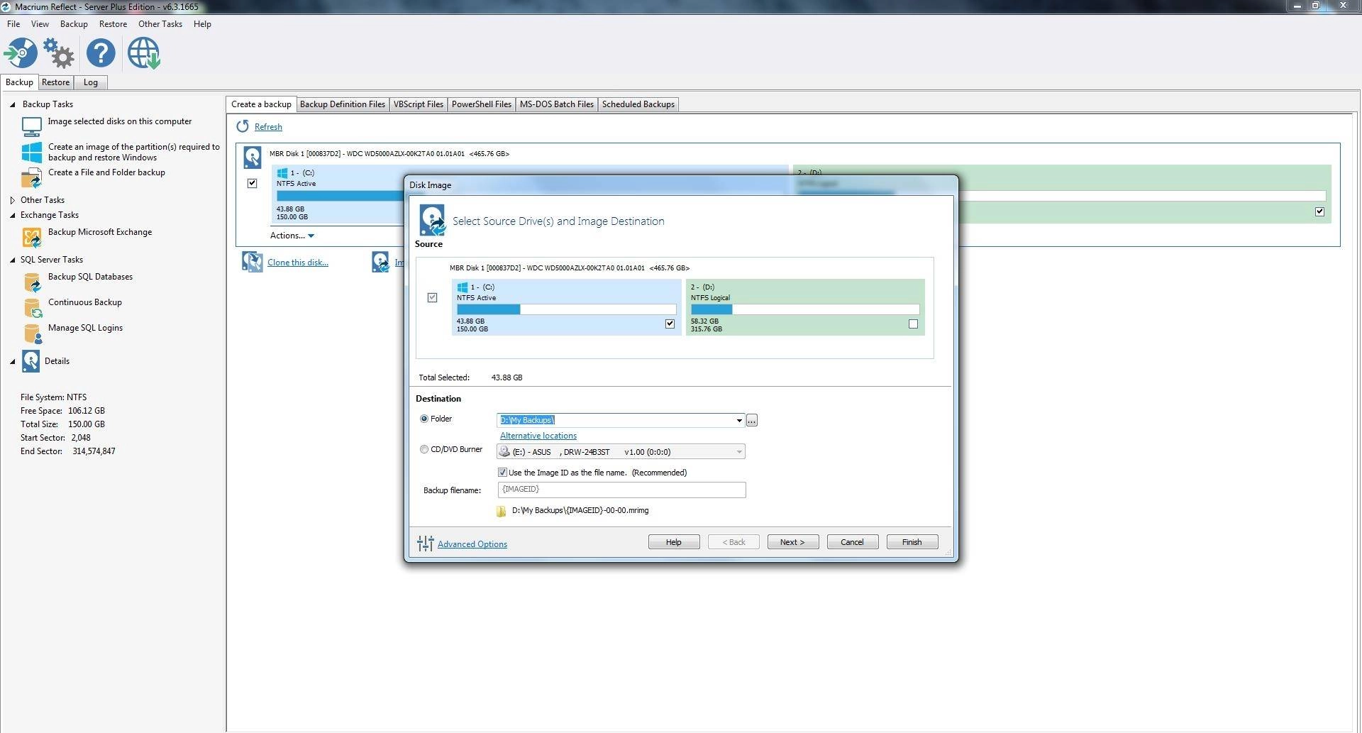 Активация Macrium Reflect 6.3.1665