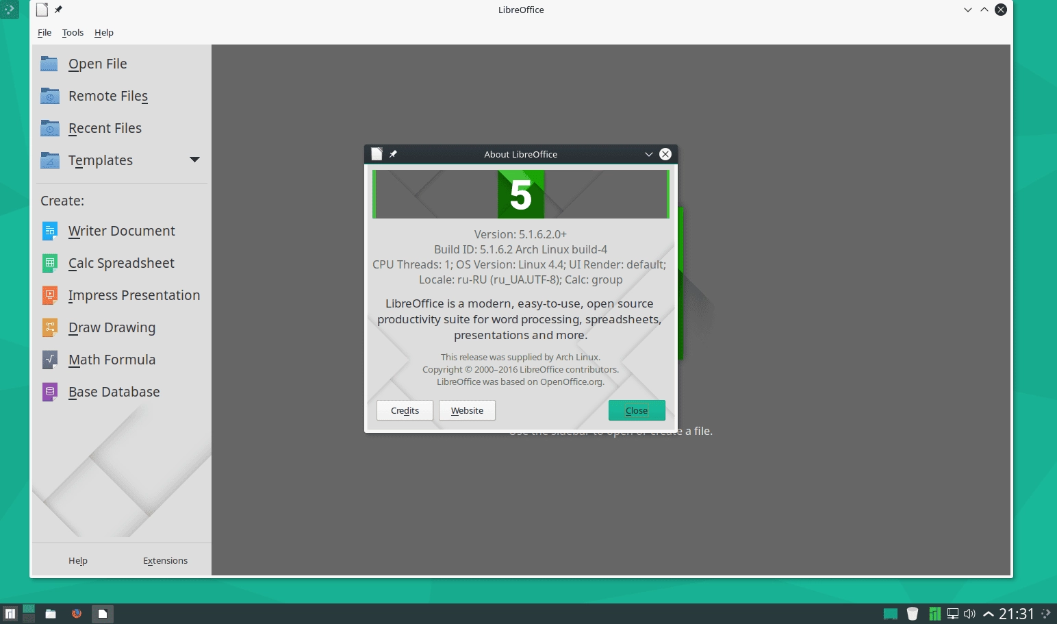Активация Manjaro Linux 16.10.3 Fringilla 6xDVD