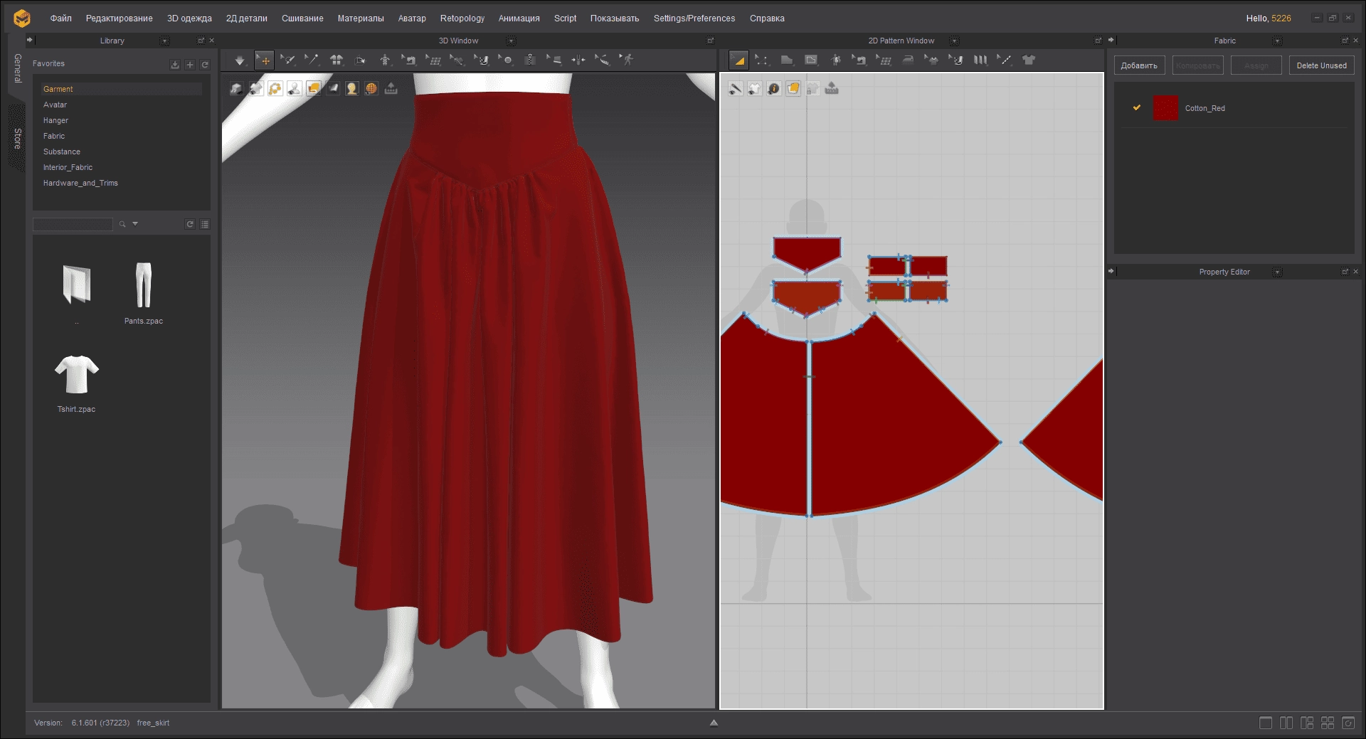 Активация Marvelous Designer 11 Personal 6.1.723.37401