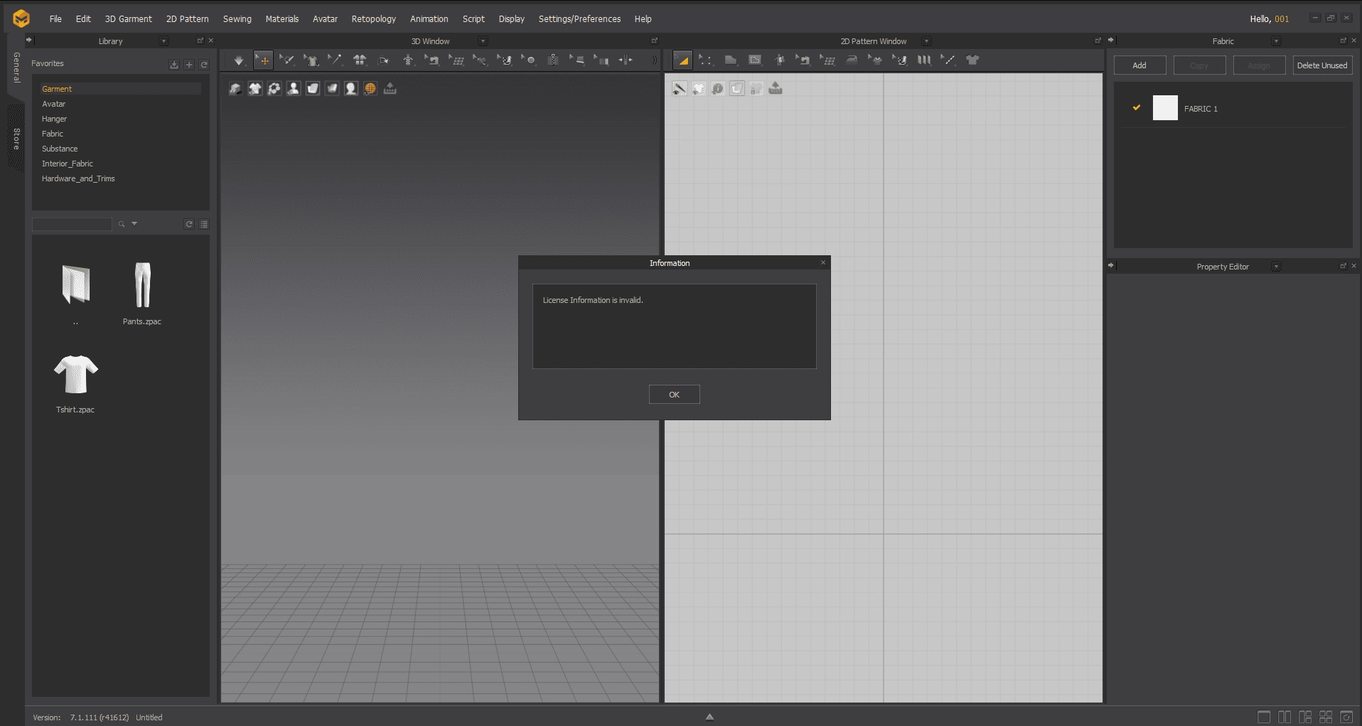 Активация Marvelous Designer 12 Personal 7.2.209.43690