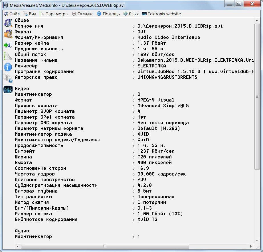 Активация MediaInfo 0.7.79 Final + Portable