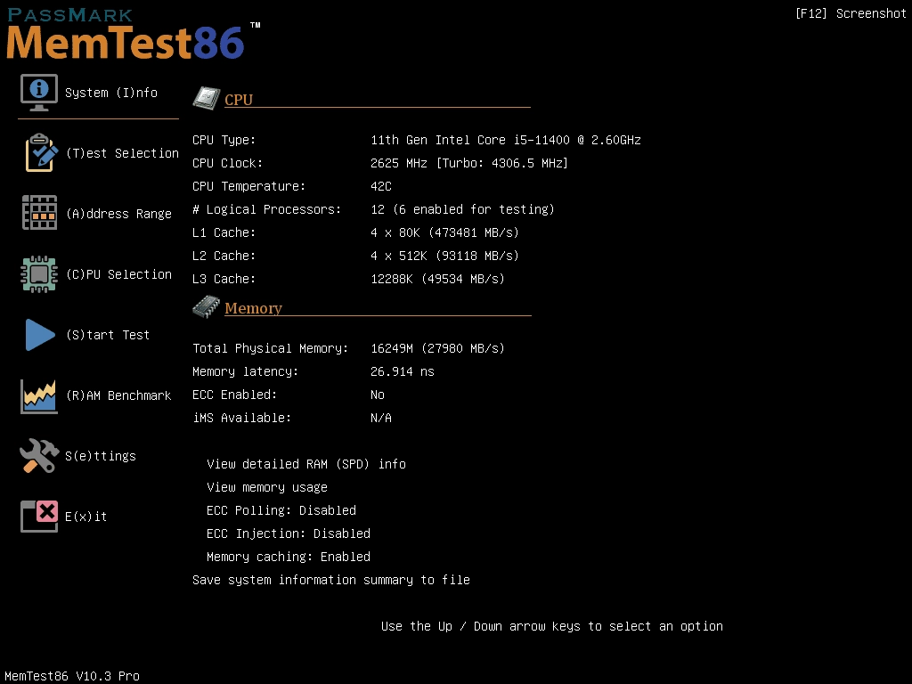 Активация MemTest86 10.4 Build 1000 Pro by FC Portables