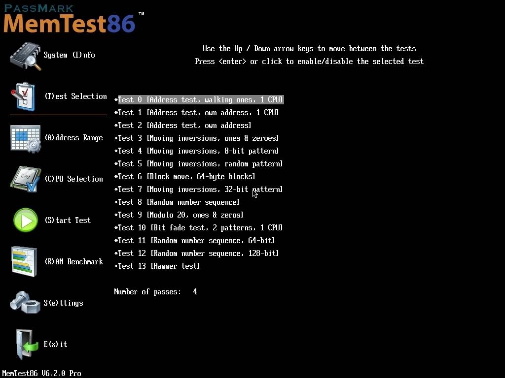 Активация MemTest86 6.2.0/4.3.7 Pro Retail