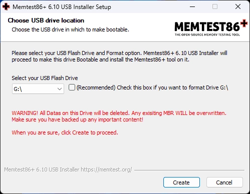 Активация Memtest86+ 7.20