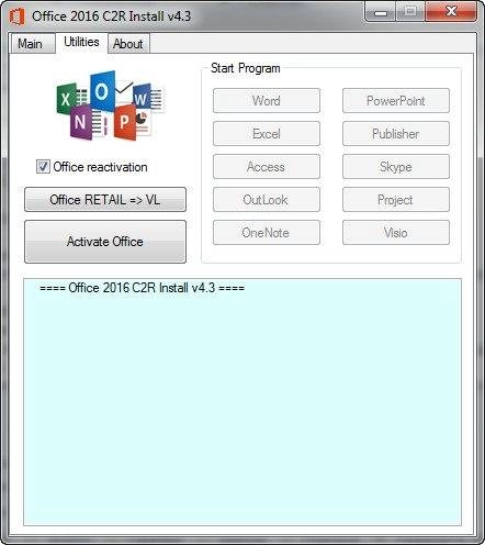 Активация Microsoft Office Install v4.3 by Ratiborus