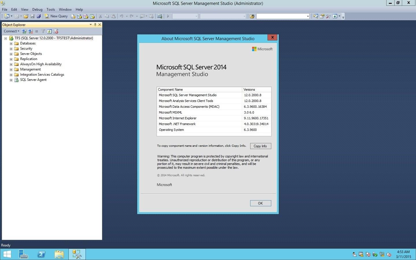 Активация Microsoft SQL Server 12.0.2000.8