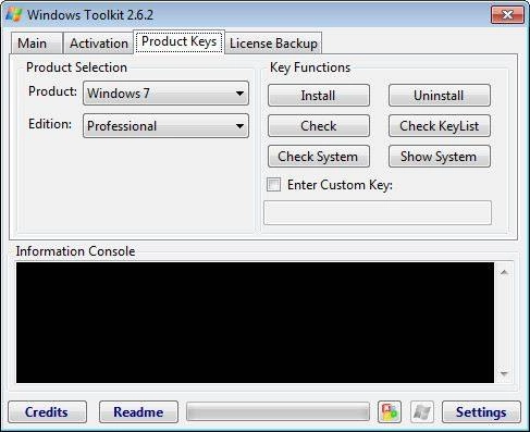 Активация Microsoft Toolkit 2.6.3 Stable
