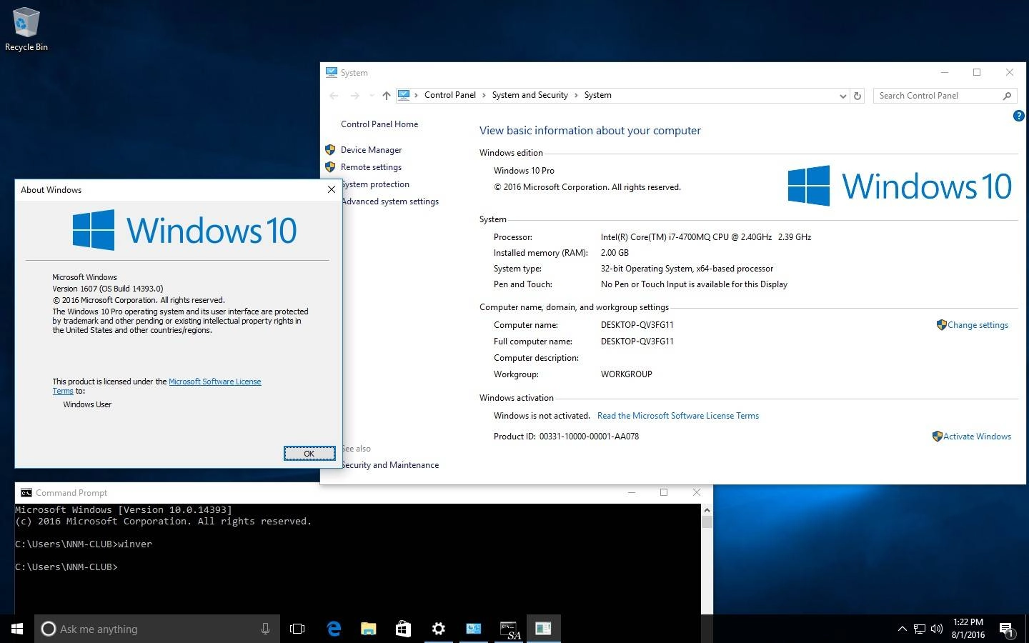 Активация Microsoft Windows 10 10.0.14393 Version 1607 - Оригинальные образы от Microsoft VLSC