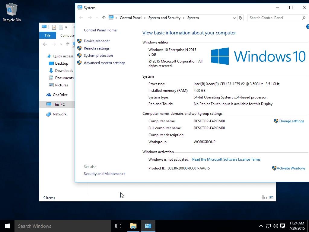 Активация Microsoft Windows 10 N - Оригинальные образы от Microsoft MSDN