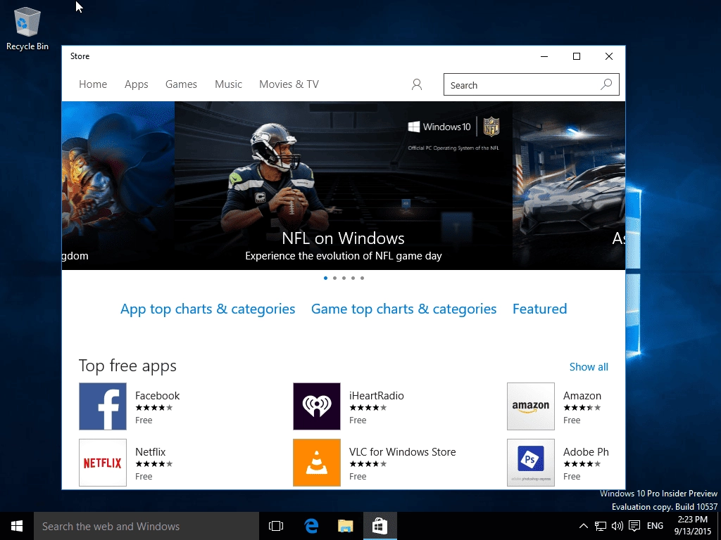Активация Microsoft Windows 10 Pro-Home Insider Preview 10.0.10537 WZT
