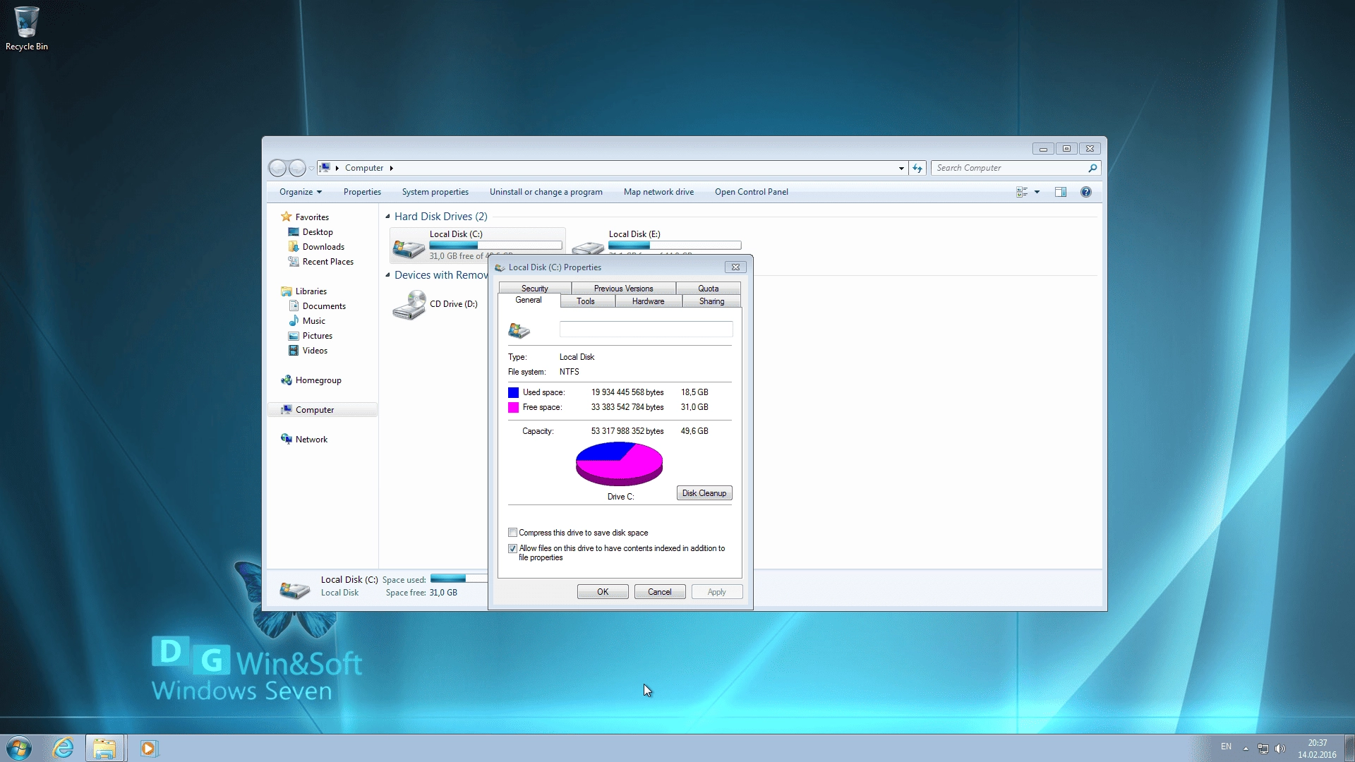 Активация Microsoft Windows 7 Enterprise SP1-u with IE11 - DG Win&Soft .02