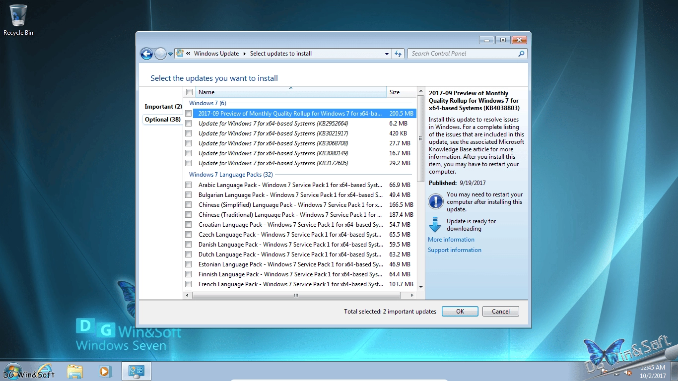 Активация Microsoft Windows 7 SP1-u with IE11 - DG Win&Soft .12