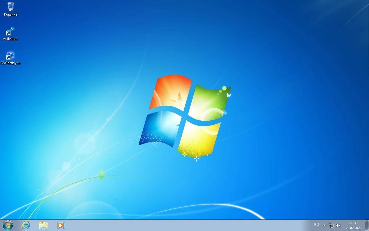 Активация Microsoft Windows 7 SP1 x86-x64 Original Update 02.2020 by OVGorskiy