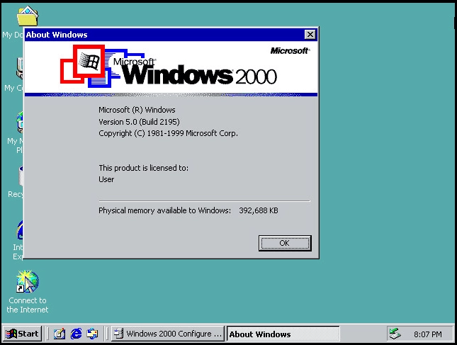 Активация Microsoft Windows Advanced Server Build 2195