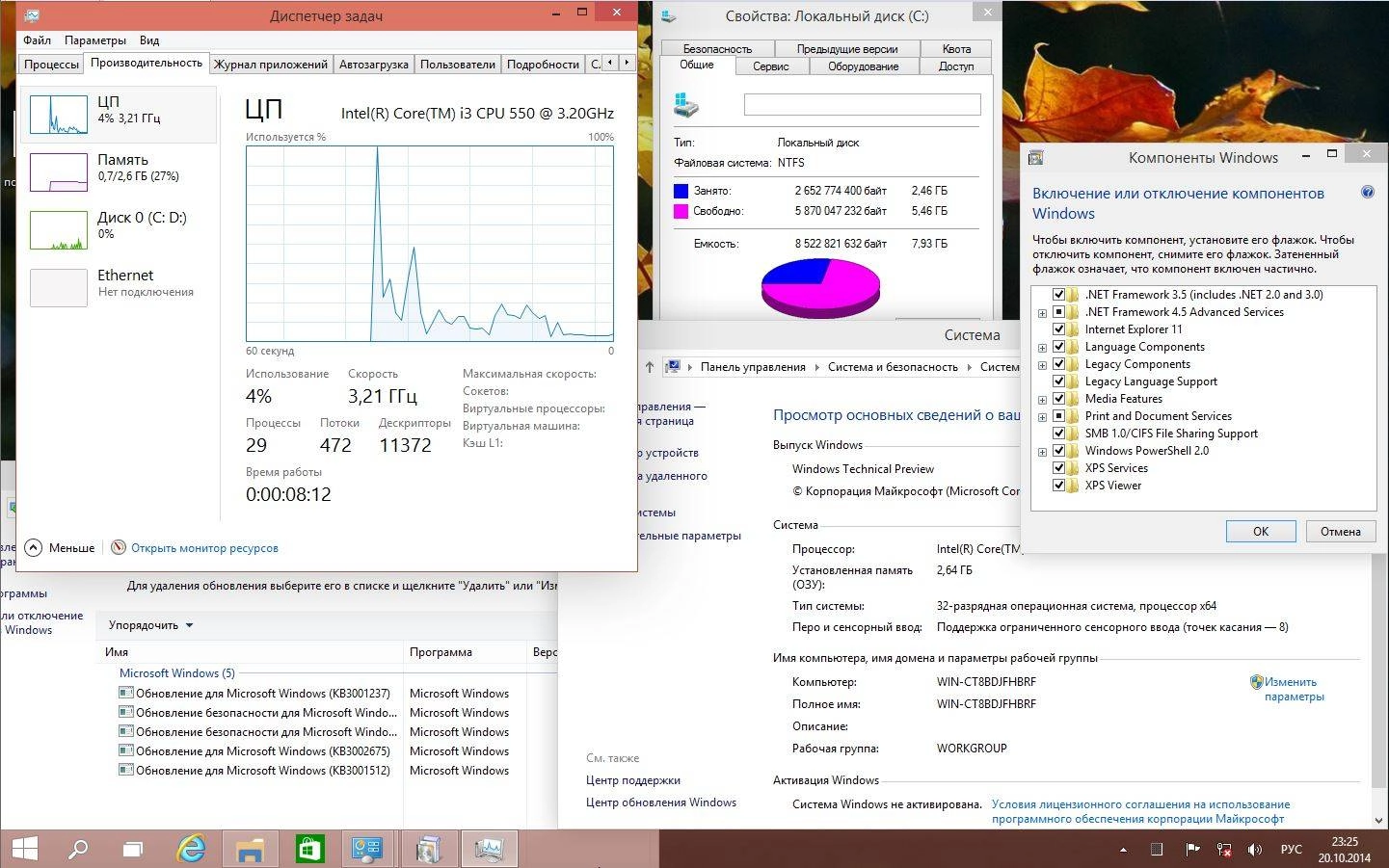 Активация Microsoft Windows Technical Preview 6.4.9841 x86-x64 RU Store by Lopatkin Русский