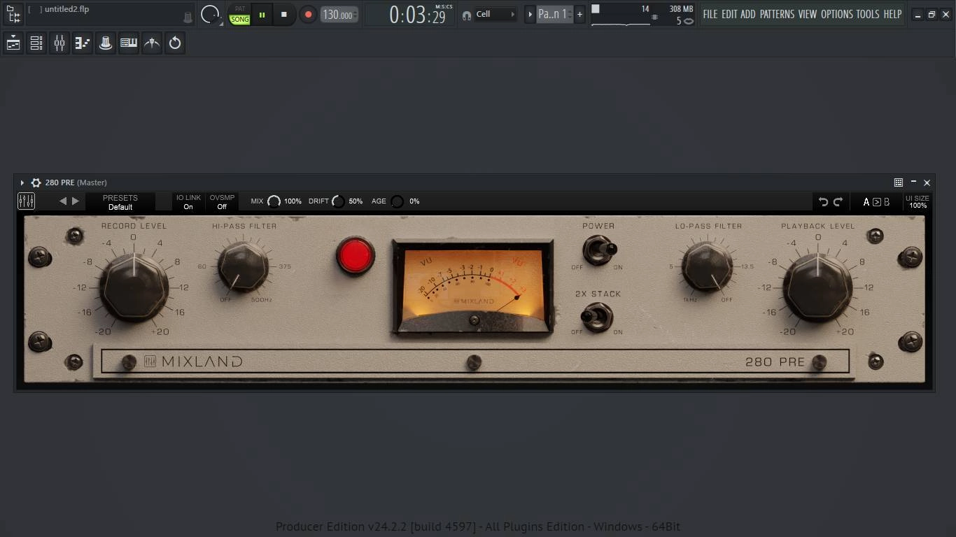 Активация Mixland - 280 PRE 1.0.0 VST 3, AAX