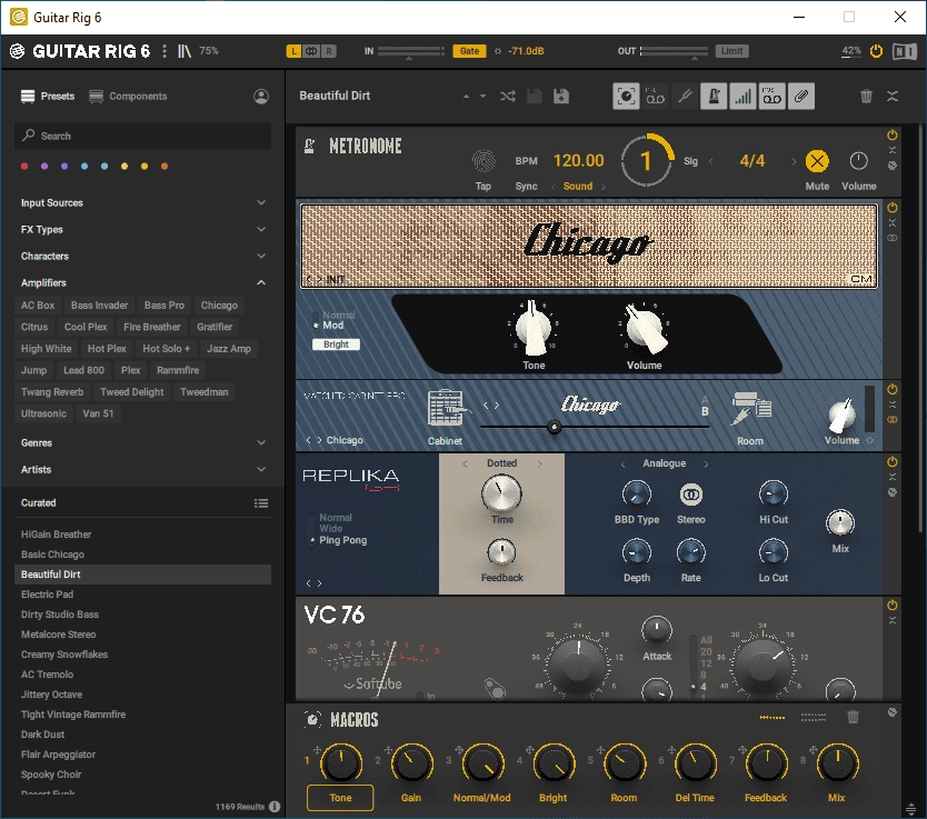 Активация Native Instruments - Guitar Rig 6 Pro 6.2.1 STANDALONE, VST, AAX RePack by VR