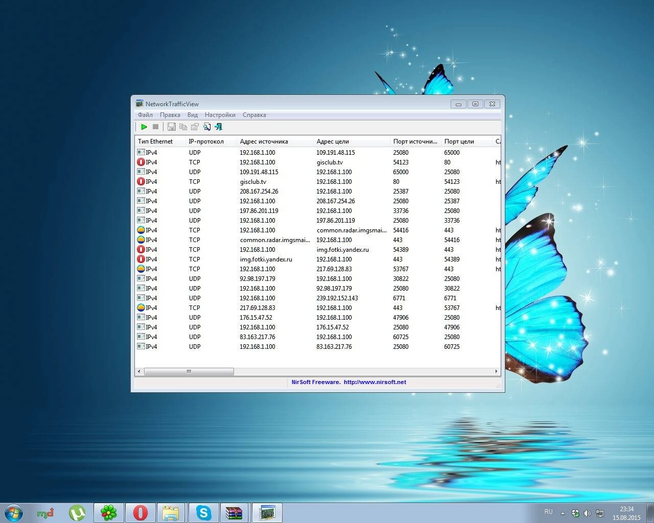Активация NetworkTrafficView 1.95 Portable