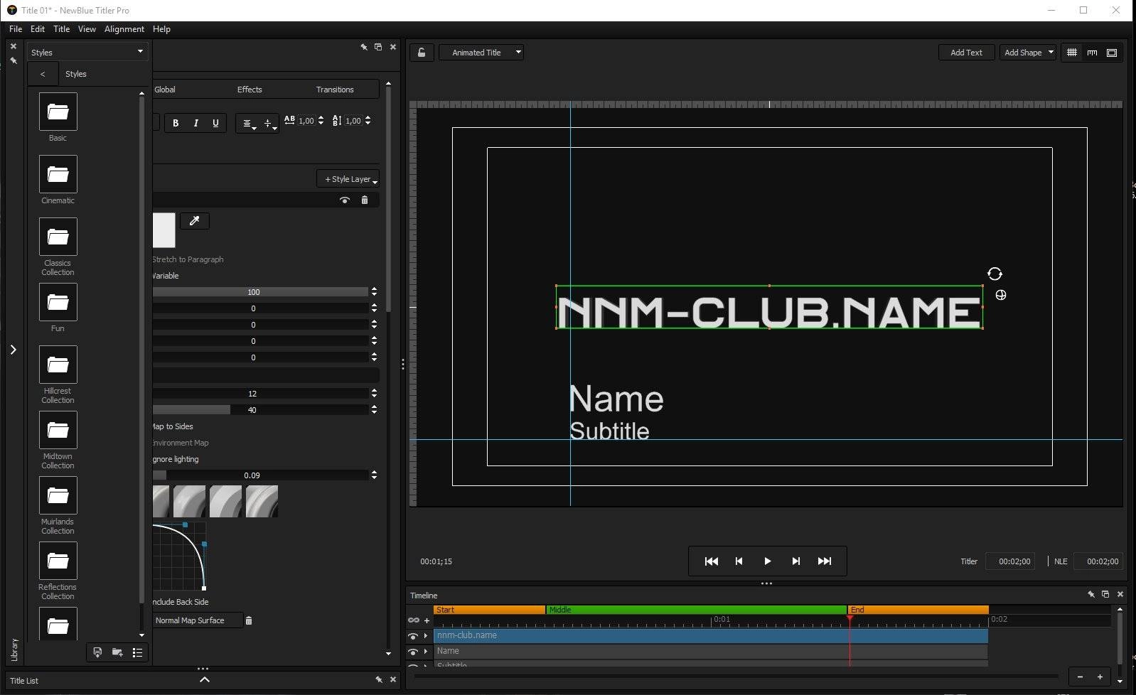 Активация Newblue Titler Pro Ultimate CE 6.0 build 171030 RePack by Team V.R