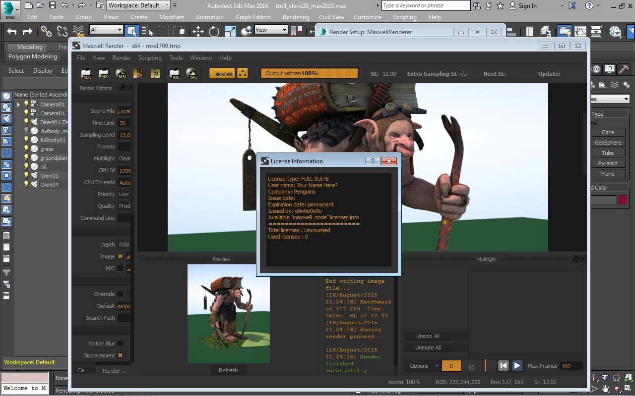 Активация Next Limit Maxwell Render 3.1.1.0 + Plugins